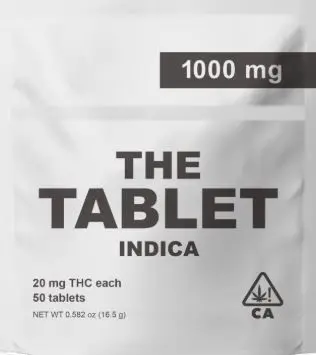 The Tablet Indica 20mg 50pk 1000mg