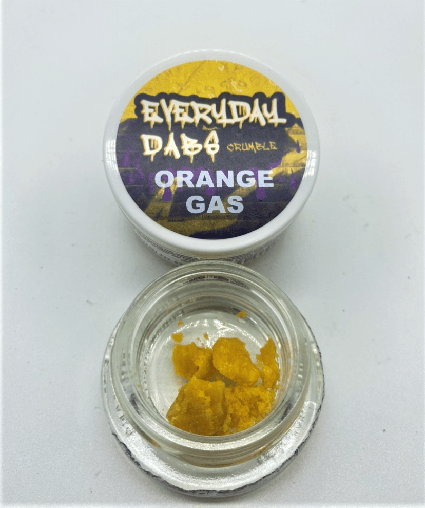 Orange Gas (sativa/hybrid) - 1g Crumble (THC 82%) by Everyday Dabs