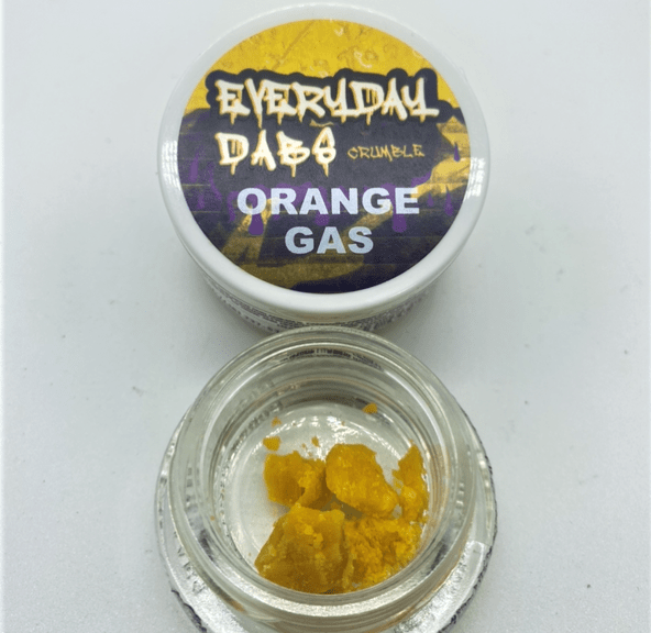Orange Gas (sativa/hybrid) - 1g Crumble (THC 82%) by Everyday Dabs