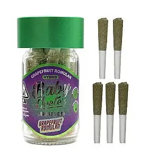 Baby Jeeter Grapefruit Romulan 2.5G Infused Preroll 5 Pk