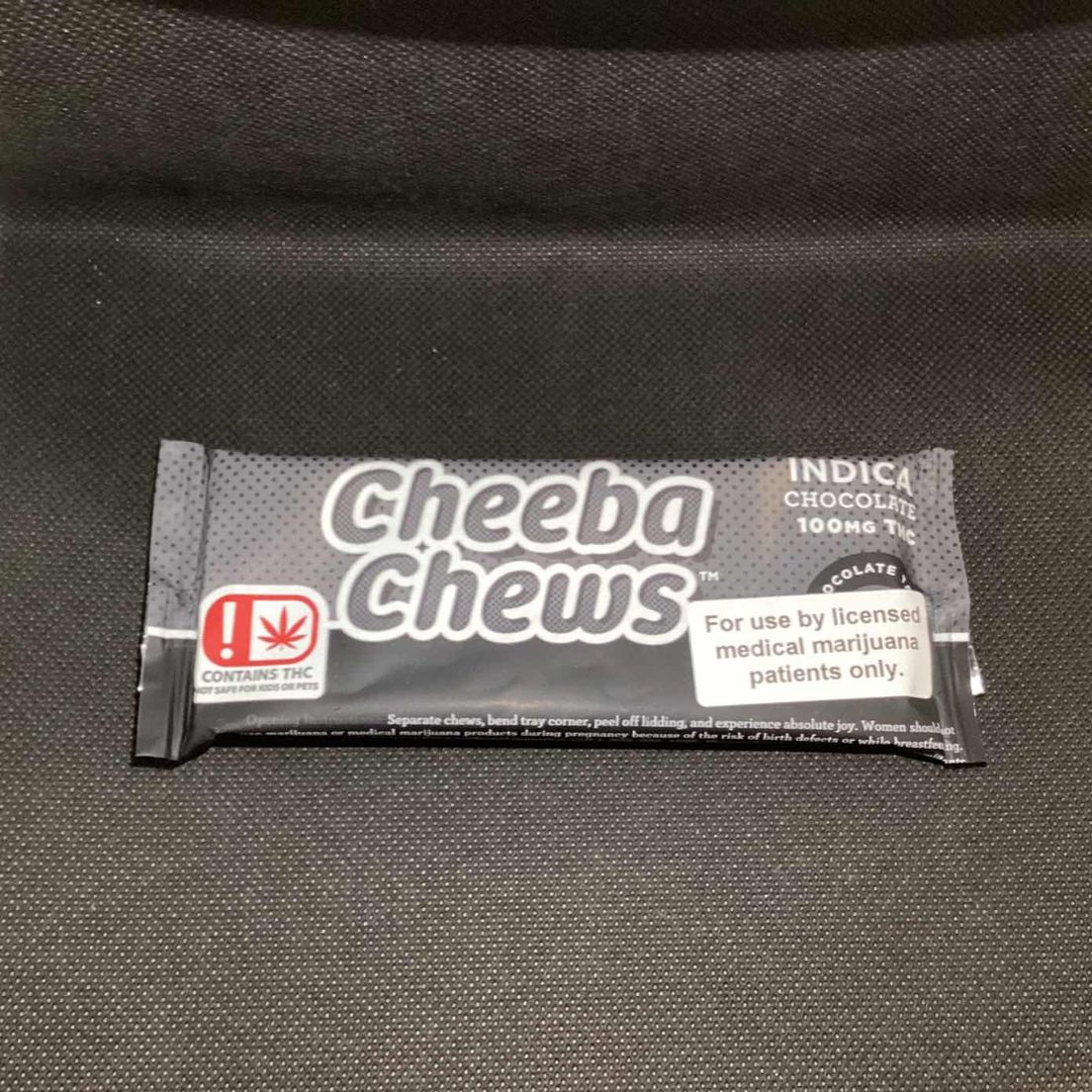 Chocolate INDICA - Cheeba 100mg Taffy