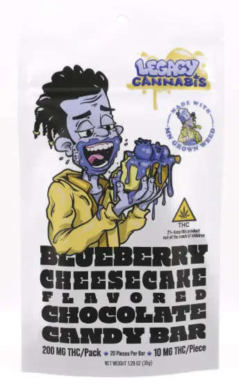 200mg Blueberry Cheesecake Chocolate Bar Legacy