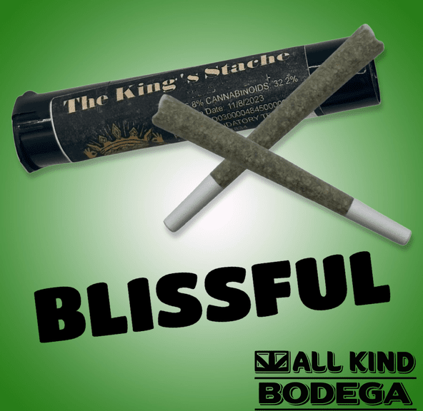 Blissful .5g Preroll 2 Pack (1g total) (@thekingsstache)