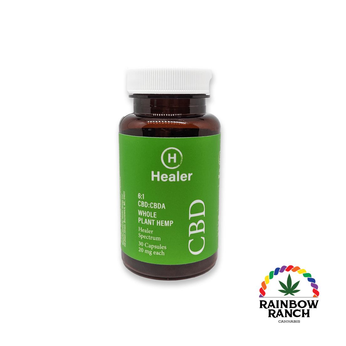 Healer Whole Plant Hemp CBD Capsules - 20mg - 30ct