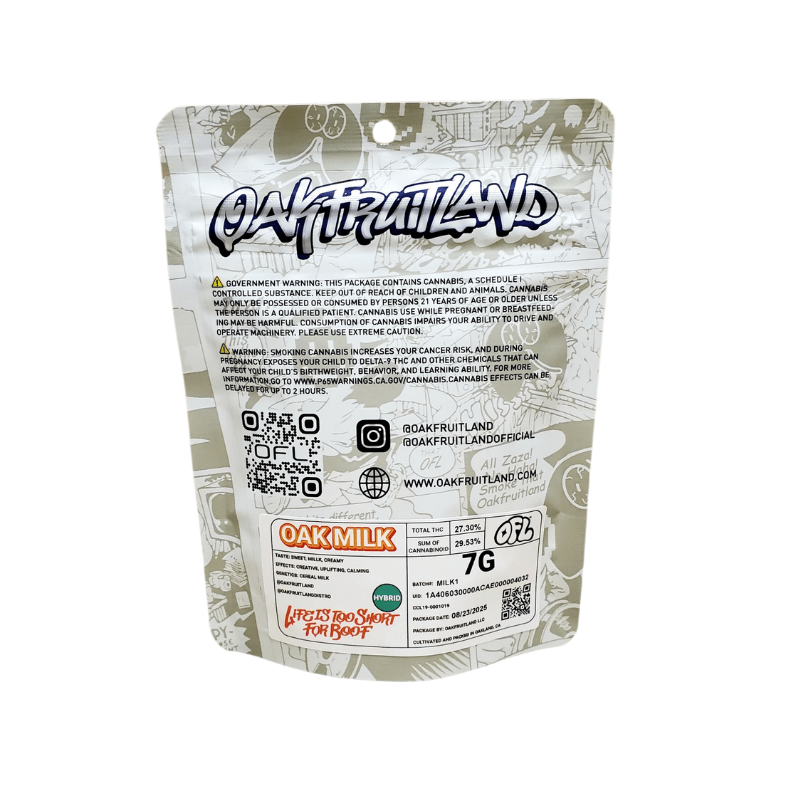 Oakfruitland - Oak Milk 7g