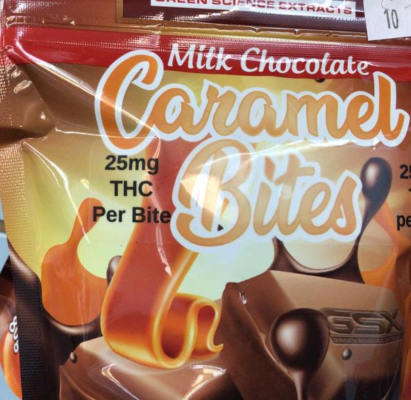 GSX Chocolate Bites Caramel 250mg