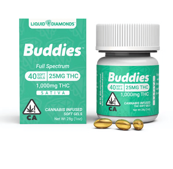 BUDDIES LD CAPSULES- SATIVA 25MG (40PC)