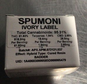 (Apex) Spumoni 1G Cured Resin Badder