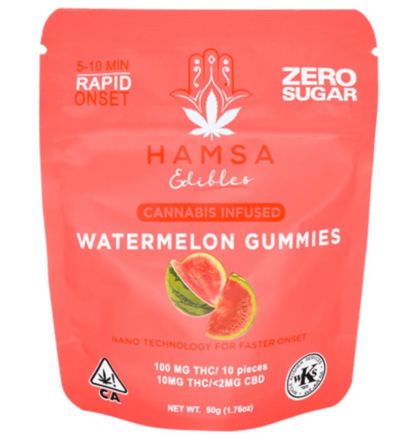 Hamsa - Watermelon Sugar Free Gummies 100mg