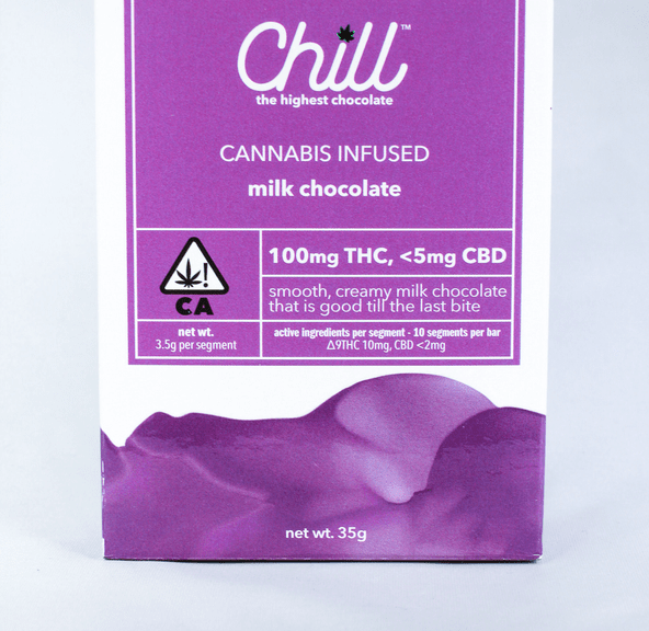 Chill Milk Chocolate 100mg