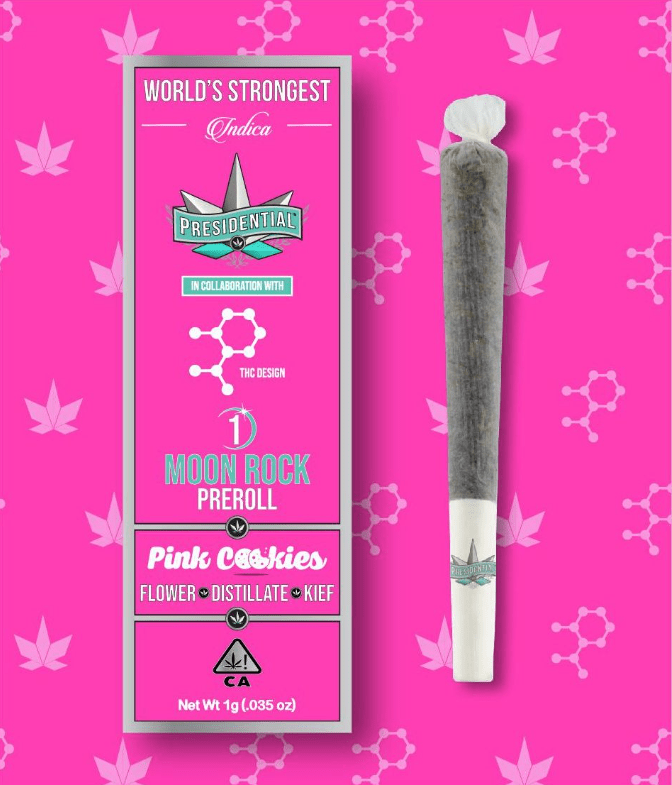 Presidential Moon Rock Pre-roll Pink Cookies 1g