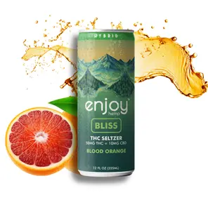 Enjoy 50mg THC Bliss Seltzer - Blood Orange Single