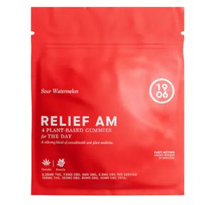1906 Relief AM Sour Watermelon Gummies- 250mg | 300mg CBD | 200mg CBG | 100mg CBC