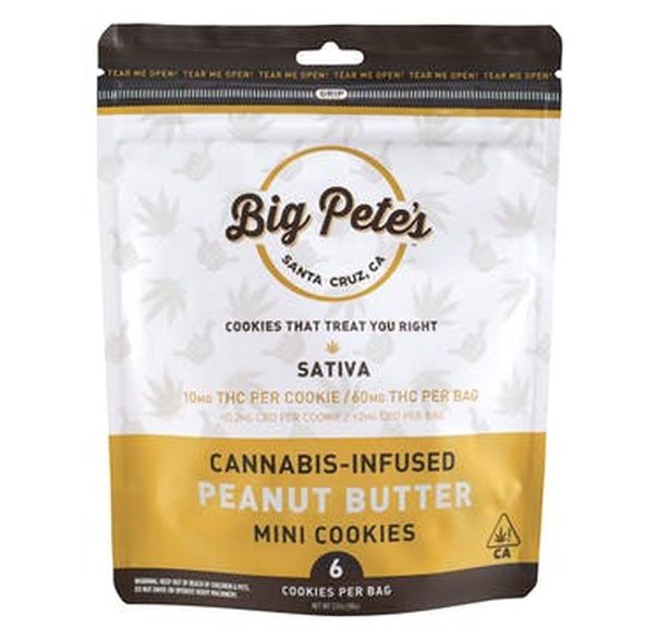 [Big Petes Treats] THC Cookies - 100mg - Peanut Butter (S)