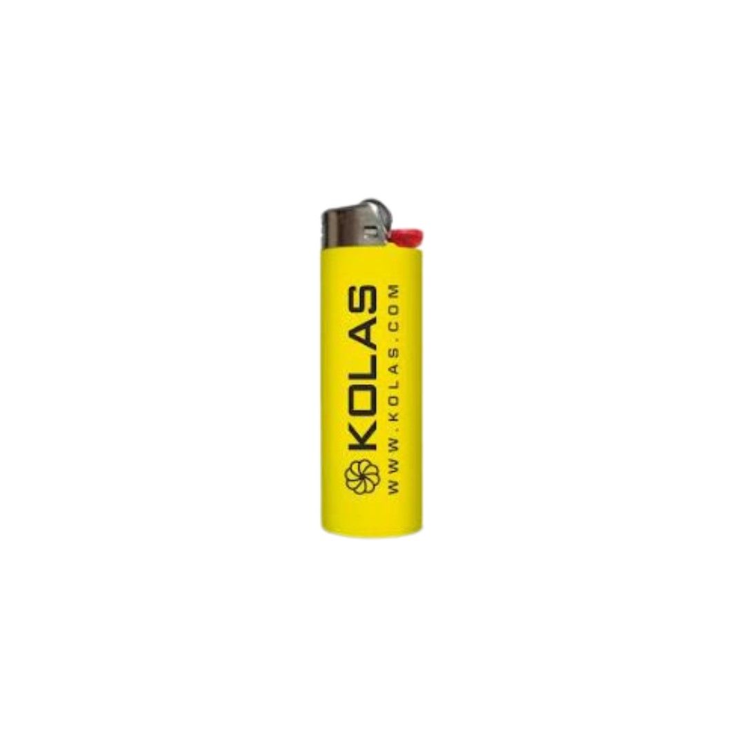 Kolas Branded Logo Bic Lighter Yellow