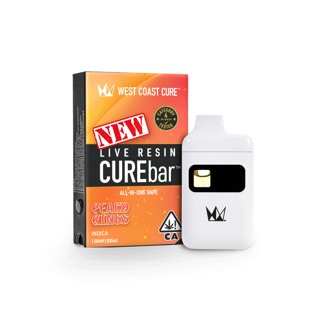 West Coast Cure - Peach Rings - 1g Live Resin All-In-One