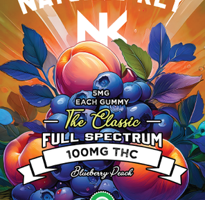 NATURES KEY BLUEBERRY PEACH FULL SPECTRUM GUMMIES 100MG