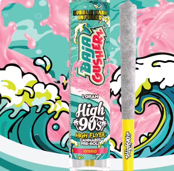 Baja Gusherz High Flyer Bubble Hash Infused Pre-Roll