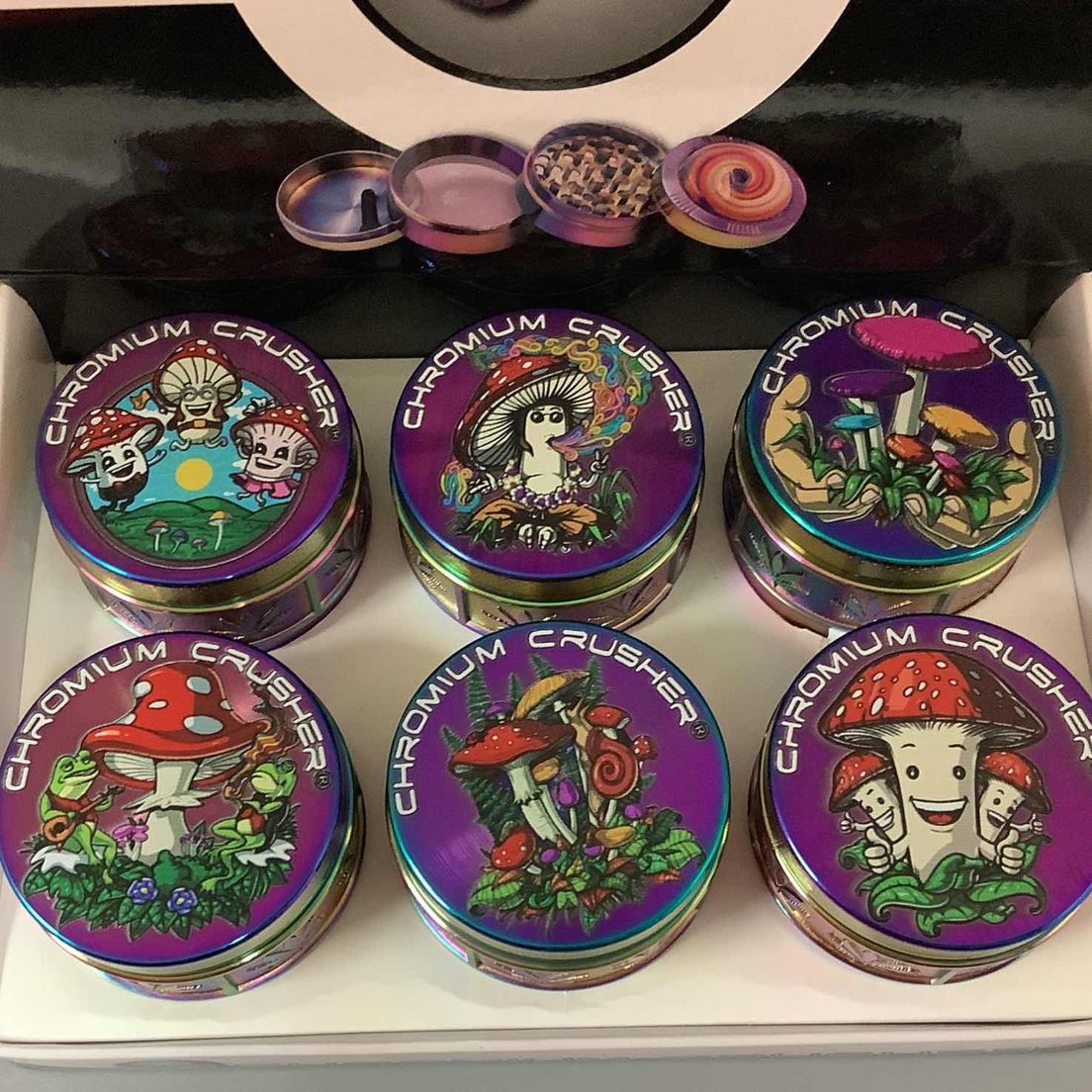 Chromium Grinder- Mushroom Designs