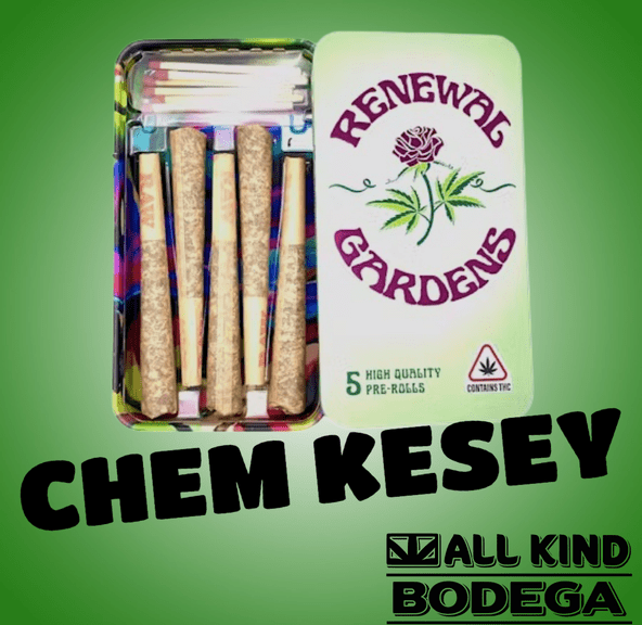 Chem Kesey .5g preroll 5 pack (2.5g total) (@RenewalGardens)