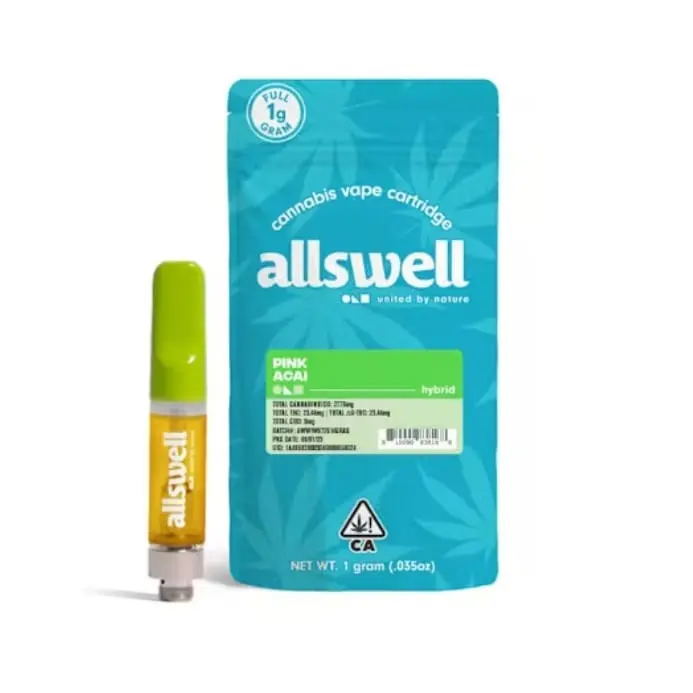 Allswell Vape Cartridge 1g Hybrid Pink Acai 1.00 g