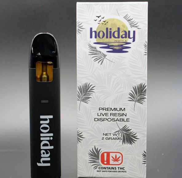 Holiday 2G Live Resin Disposable (Island Melt) Indica