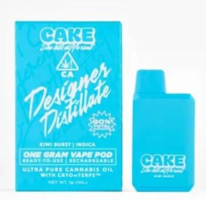 Cake - Kiwi Burst - Designer Distillate Disposable Vape 1.25g
