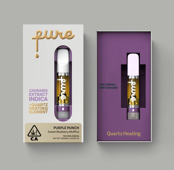 Pure- Quartz Purple Punch Cart 1g (I)