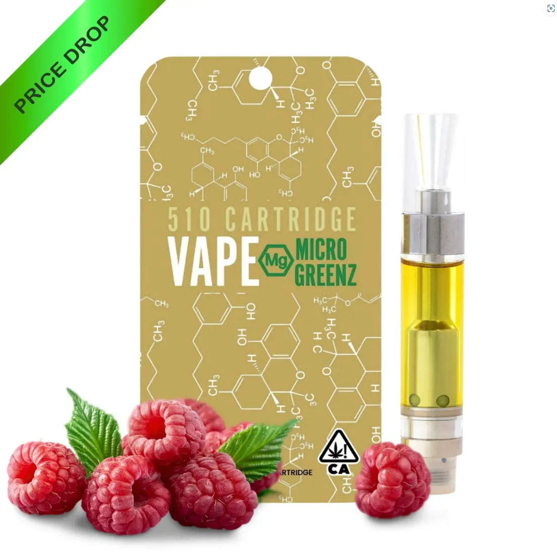 Micro Greenz | Vape Cartridge | 1g | I | Raspberry Kush