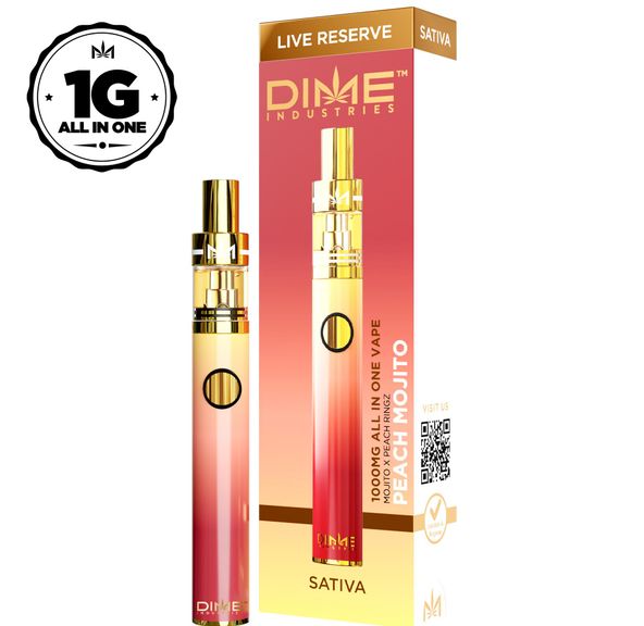 Dime Live Reserve - Peach Mojito - 1000mg All-in-One