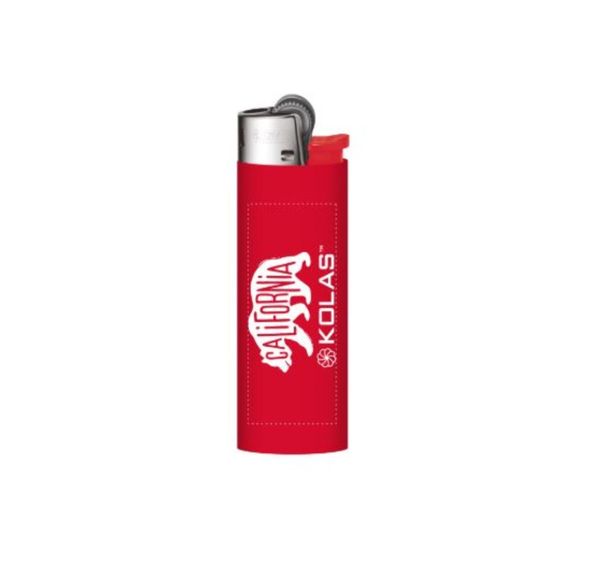 Kolas Branded Bic Lighter CA Bear Red