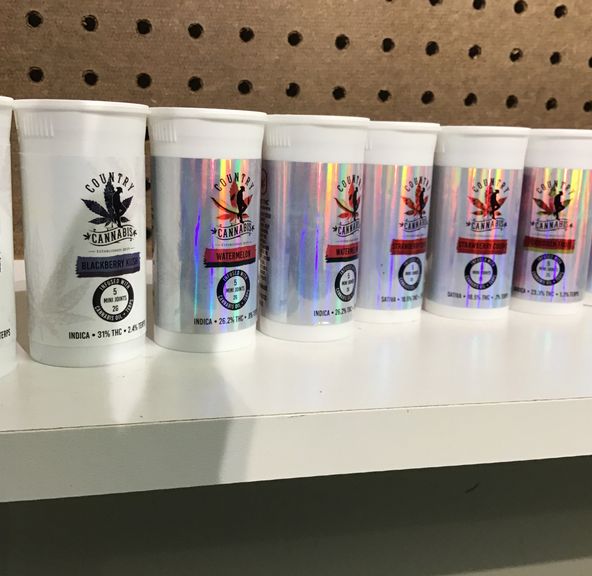 Country Cannabis Mini's 5 .5g Cannabis oil + terp infused pre rolls