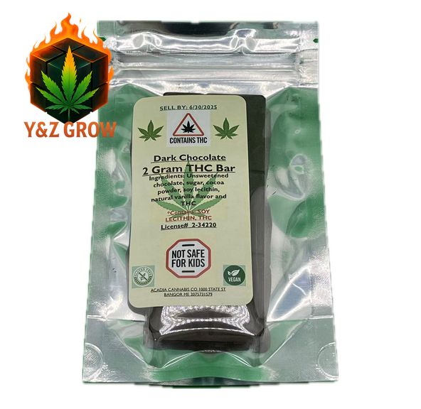 Acadia Dark Chocolate Bar - 2000mg