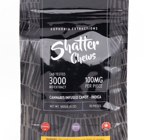 Euphoria Shatter Chews 3000mg Sativa