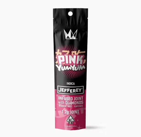 West Coast Cure Jefferey Infused Pre-roll Pink Yum Yum 1.2g