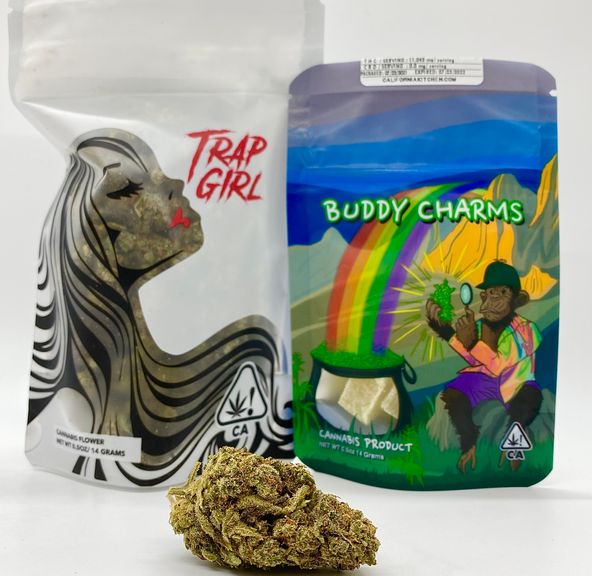 *Deal! $65 1/2 oz. Honey Wine (20.09%/Hybrid) - Trap Girl + 50mg Gummy Cubes - Buddy Charms