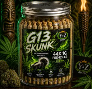 1G Pre-Roll: G13 Skunk (H) 44 Pack JAR