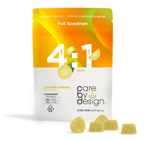 Care By Design | Gummies | 20pc | 4:1 CBD/THC | Full Spectrum | Lemon