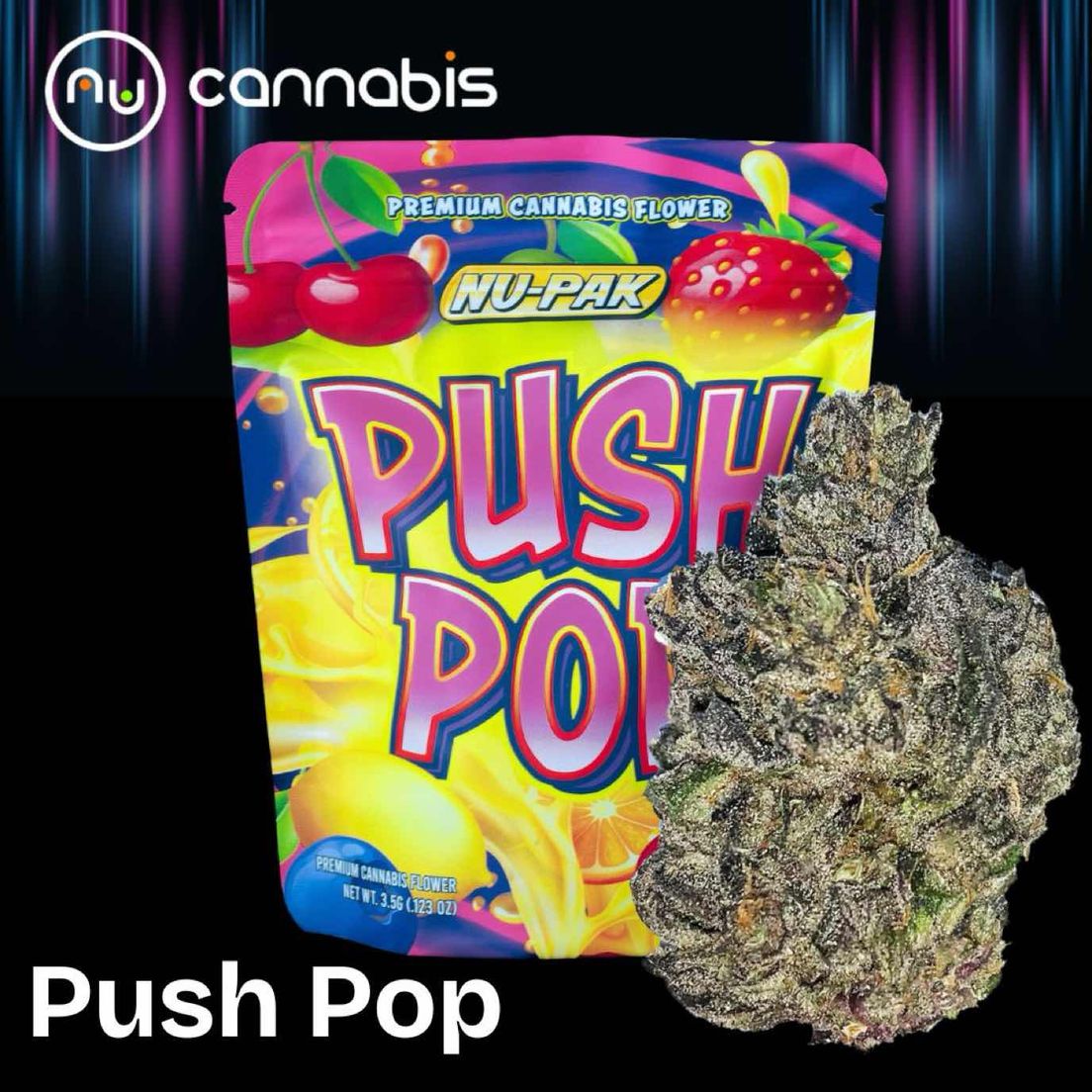 NuCannabis - Push Pop 14g - PREMIUM INDOOR FLOWERS