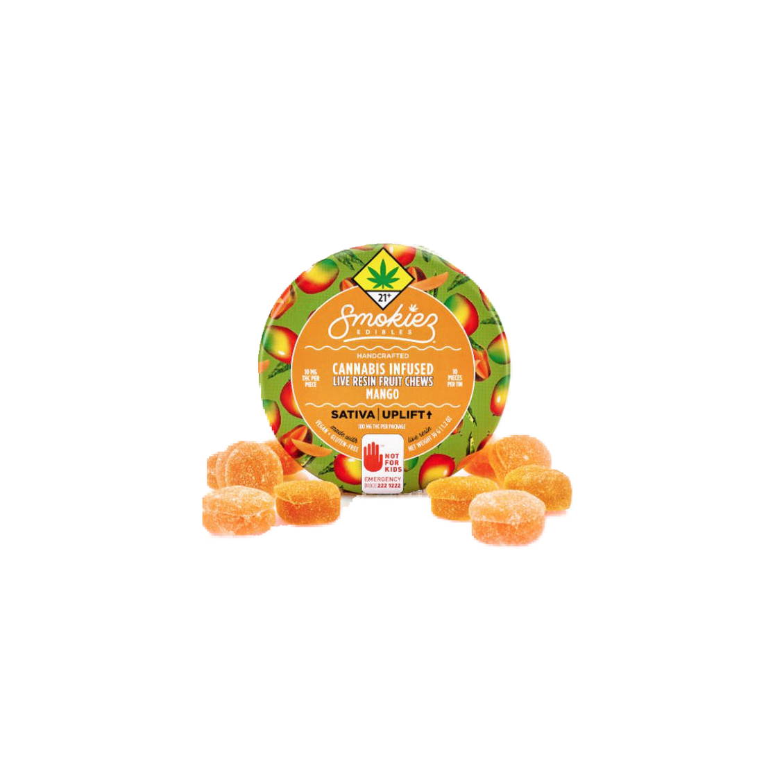 Smokiez LR Gummies Mango 100mg