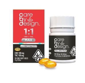 Care By Design Capsules Max 1000mg THC / 1000mg CBD