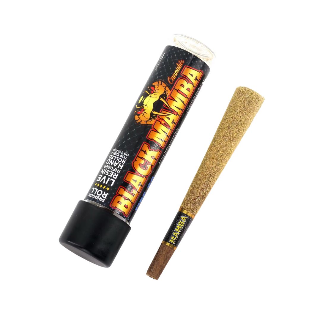 Black Mamba - Master Kush - infused Preroll 1.2 Grams