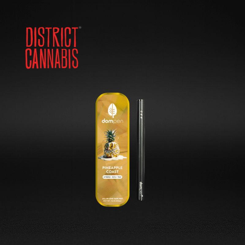 District Cannabis | Dom Pen Disposable Vape Cart | Pineapple Coast | 1g | Hybrid
