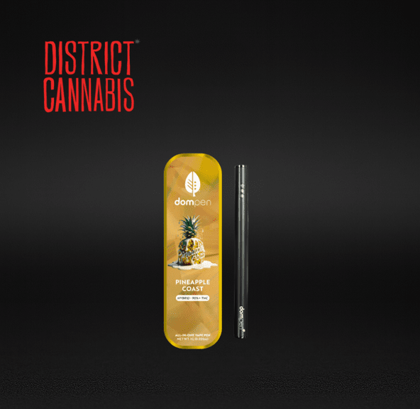 District Cannabis | Dom Pen Disposable Vape Cart | Pineapple Coast | 1g | Hybrid