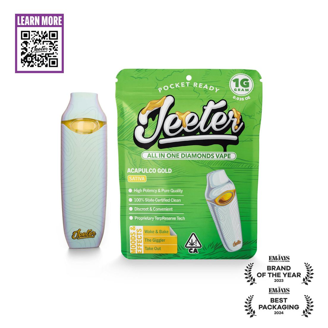 Jeeter - AIO Liquid Diamonds - 1g - Acapulco Gold