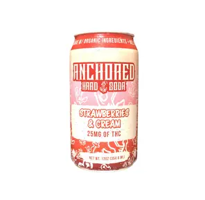 ANCHORED STRAWBERRIES & CREAM HARD SODA 25MG