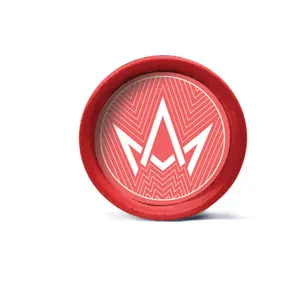 March and Ash - 2 piece Small Hemp Grinder - Red