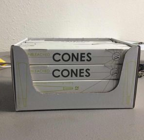 12 unbleached cones display 12pk 24 ct