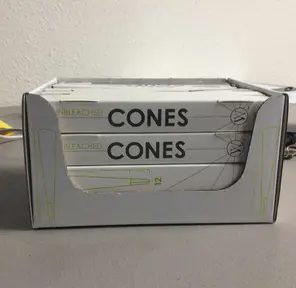 12 unbleached cones display 12pk 24 ct