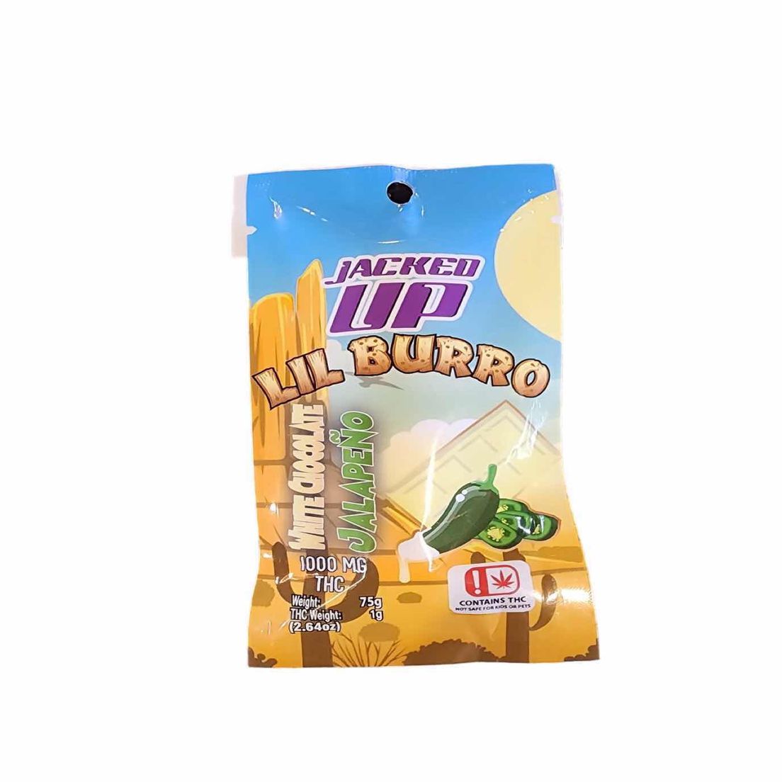 Jacked Up Lil Burro White Chocolate Jalapeno 1000mg